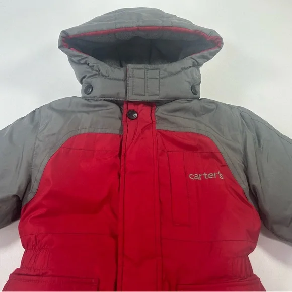 Carter's Hooded Puffer Jacket Size 18 Months - Picture 2 of 12